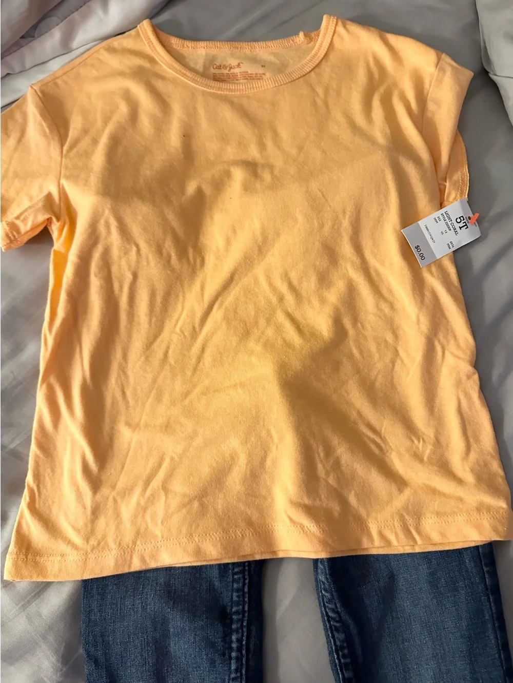 Cat & Jack Yellow Short-Sleeve Kids Tee